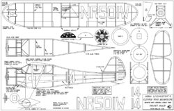 Livingston's Clipped Wing Monocoupe - 13in wingspan