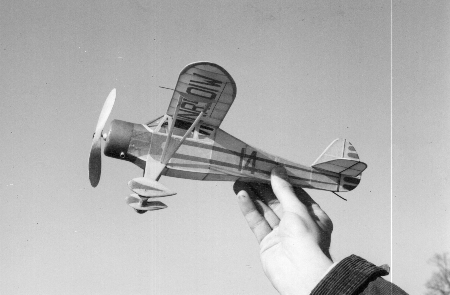 Livingston's Clipped Wing Monocoupe - 13in wingspan - Image 2